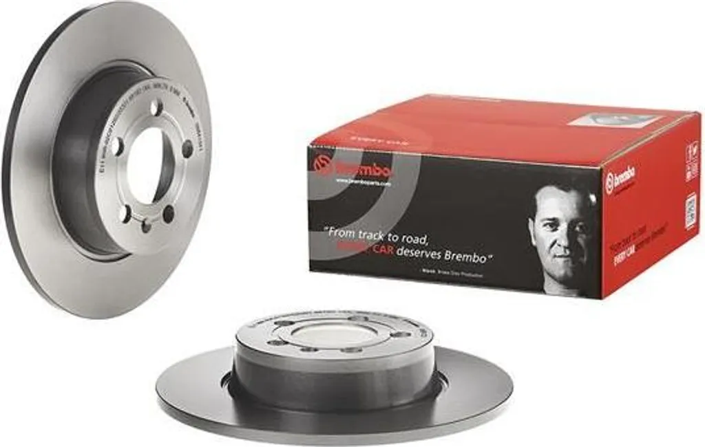 Disque de frein plein Brembo 08.B413.21 pour entretien d'Audi A1 8X