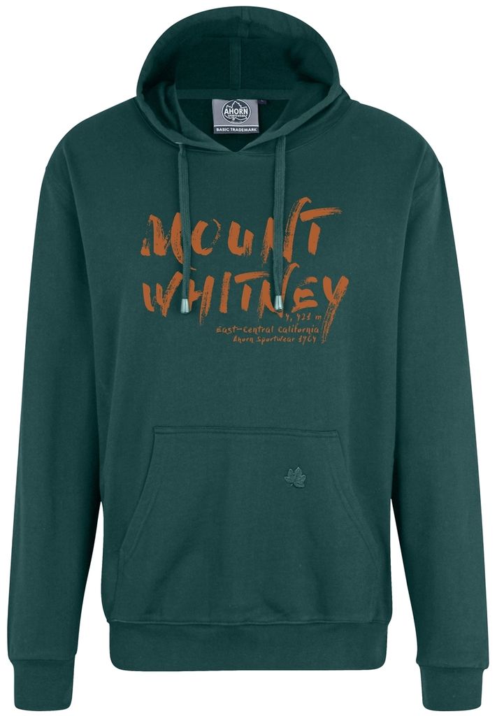 Big Size Kapuzen-Sweatshirt AHORN SPORTSWEAR Mount Whitney Bottle Green 3XL