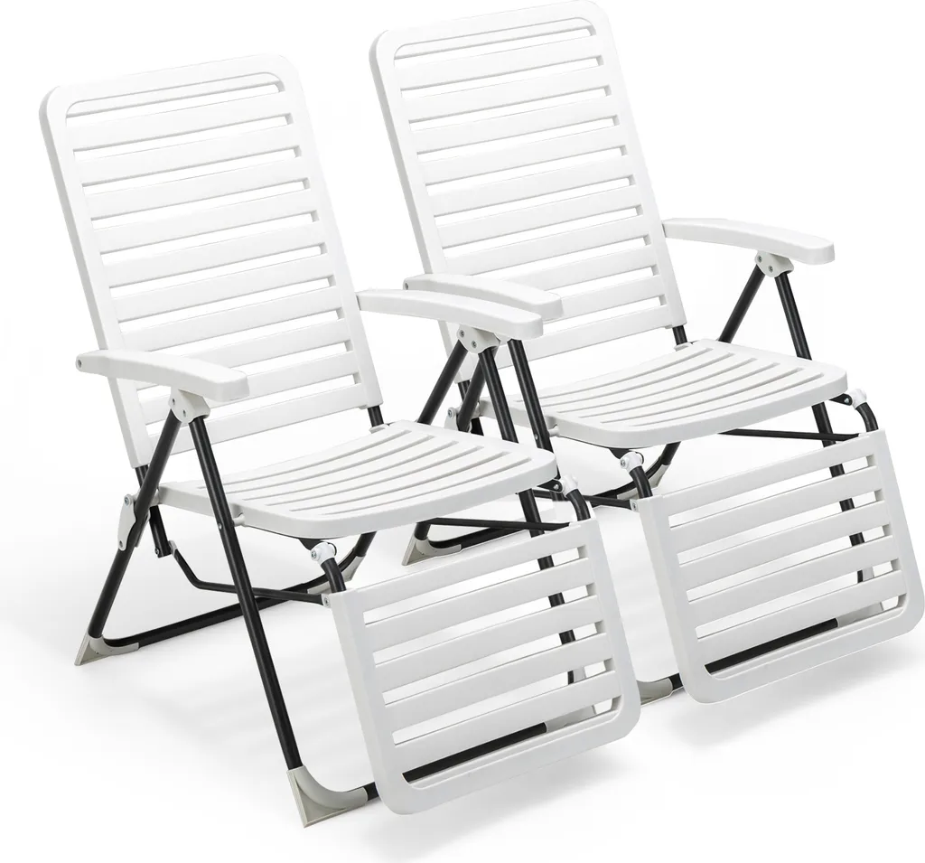 Chaise Longue Ergonomique Dossier 7 Niveaux contre le Mal de Dos