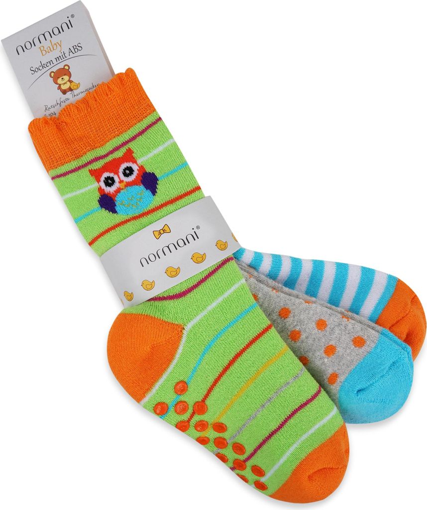 normani 3 Paar Kindersocken mit ABS-Druck