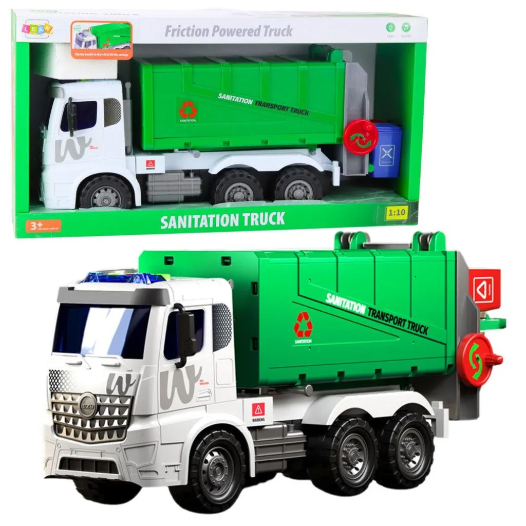 Grand Camion de Recyclage Jouet avec Benne Basculante et Effets Sonores