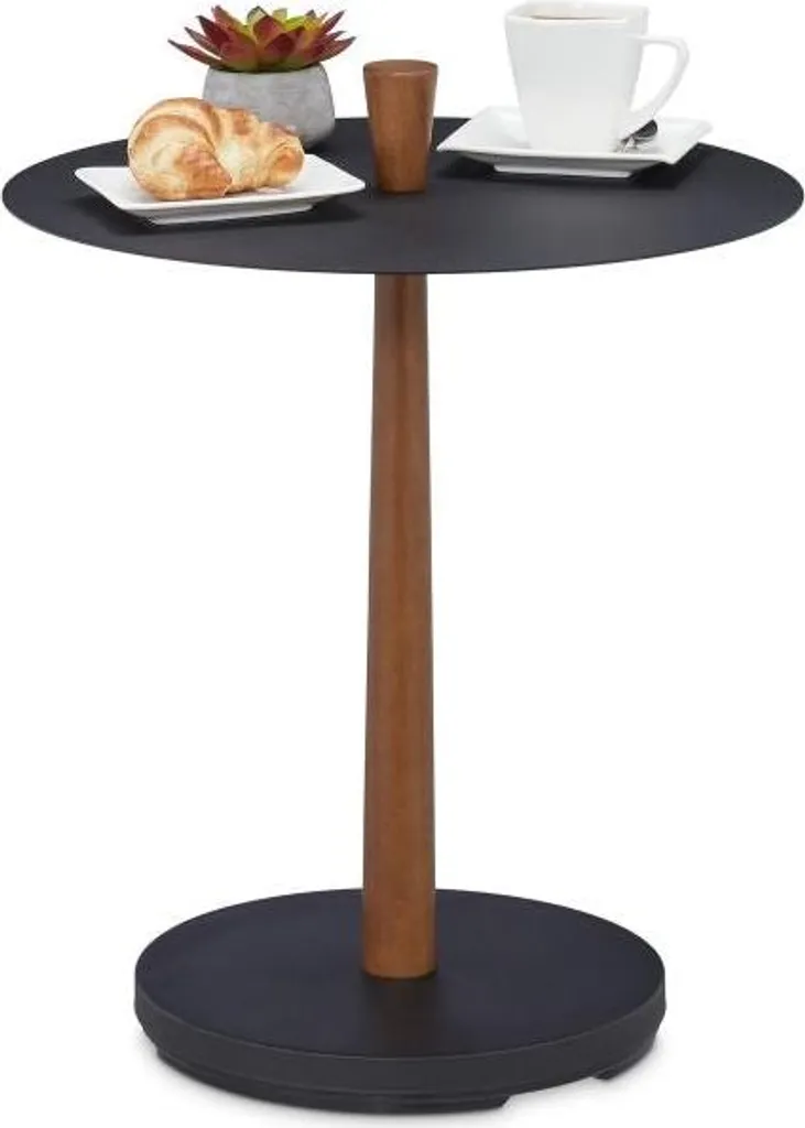 Tavolino da Caffè Industriale Rotondo: Arredo Urbano Chic in Acciaio