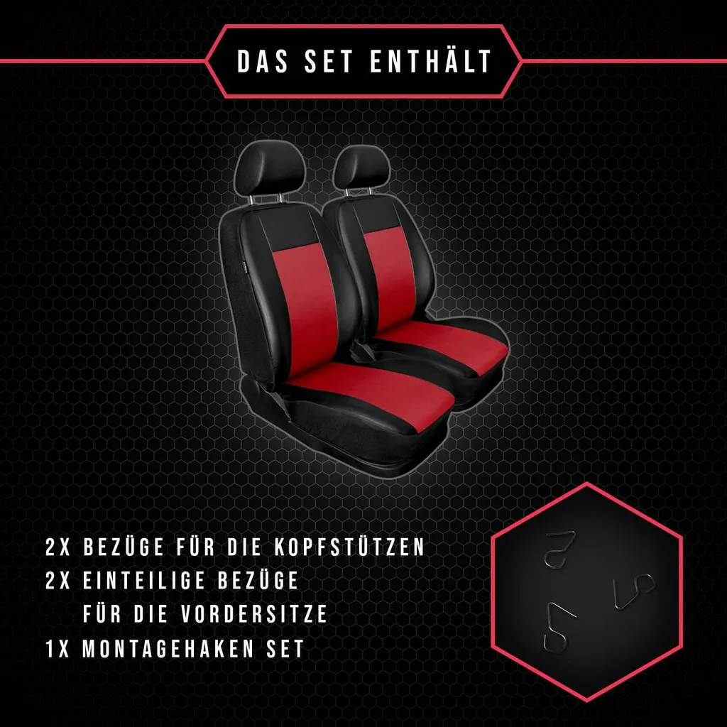 Coprisedili Auto Sportivi 1+1 Opel Vectra - Look Nuova Vita Interni - 8