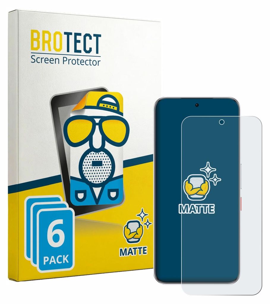 6x BROTECT Schutzfolie für ZTE Nubia Neo 5 GT Displayschutz Displayschutzfolie Folie Matt Entspiegelungsfolie
