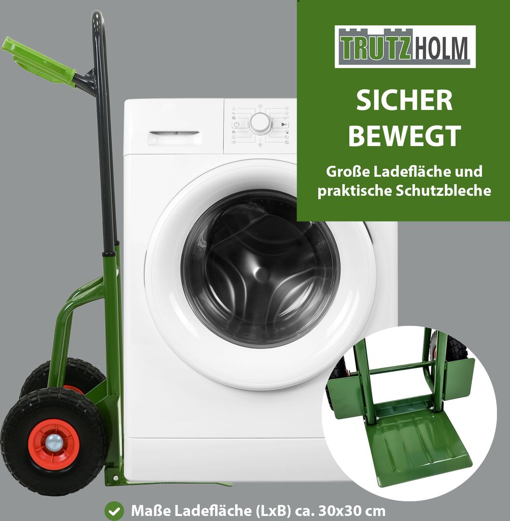 Sackkarre Stahl 200 kg 113 cm Höhe große klappbare Produktbild 7