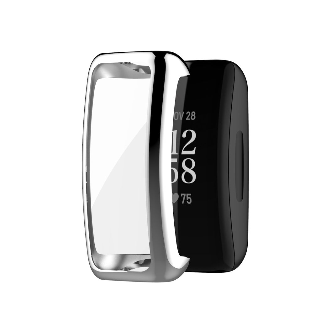 Full Coverage Electroplating TPU Watch Case Silber für Produktbild 