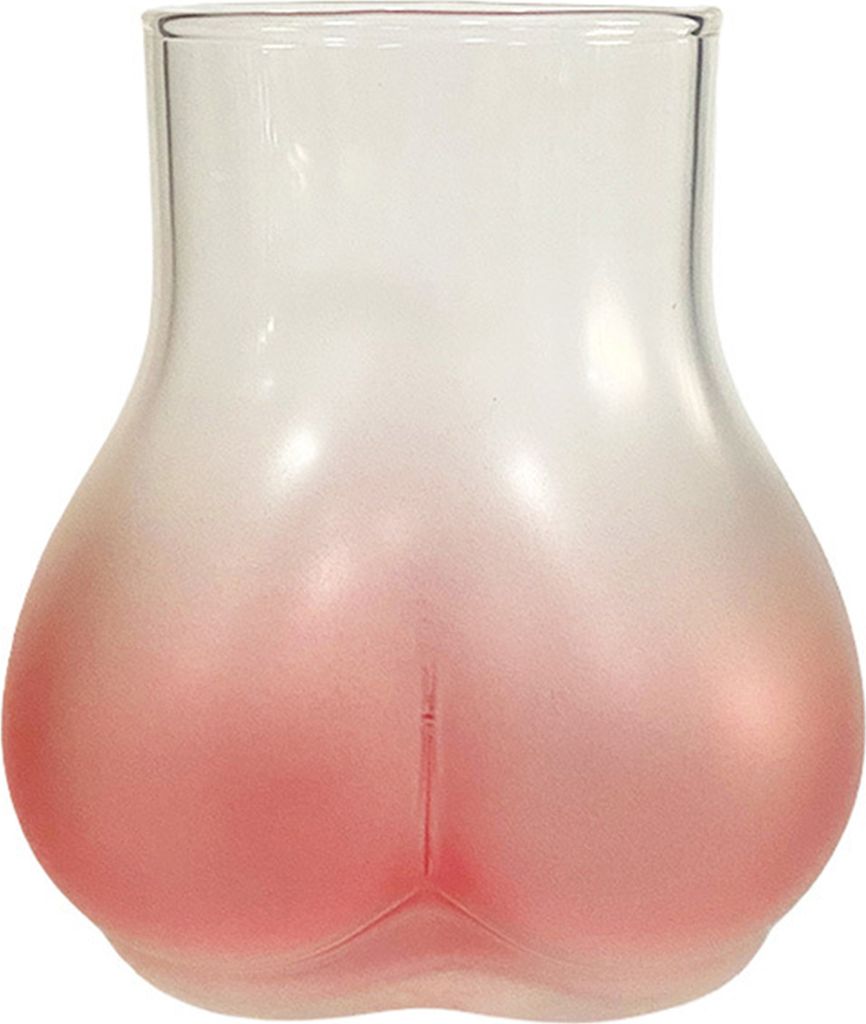 401–500 ml Tasse in Po-Form, lustige Kaffeetasse, Pfirsich-Po-Getränkebecher, neuartiges Glas für heiße und kalte Getränke, für die Dekorati...