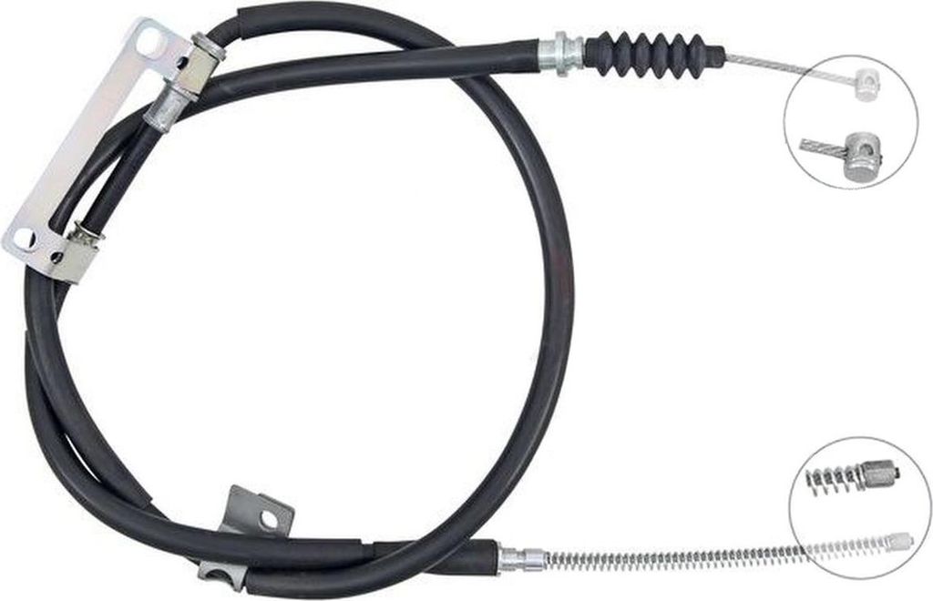 Seilzug Feststellbremse 1.565 mm Trommelbremse A.B.S. für u.a. KIA SEPHIA