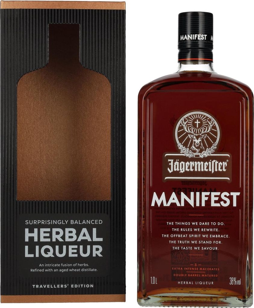 Jägermeister MANIFEST TRAVELLERS' EDITION Kräuterlikör 38% Produktbild 