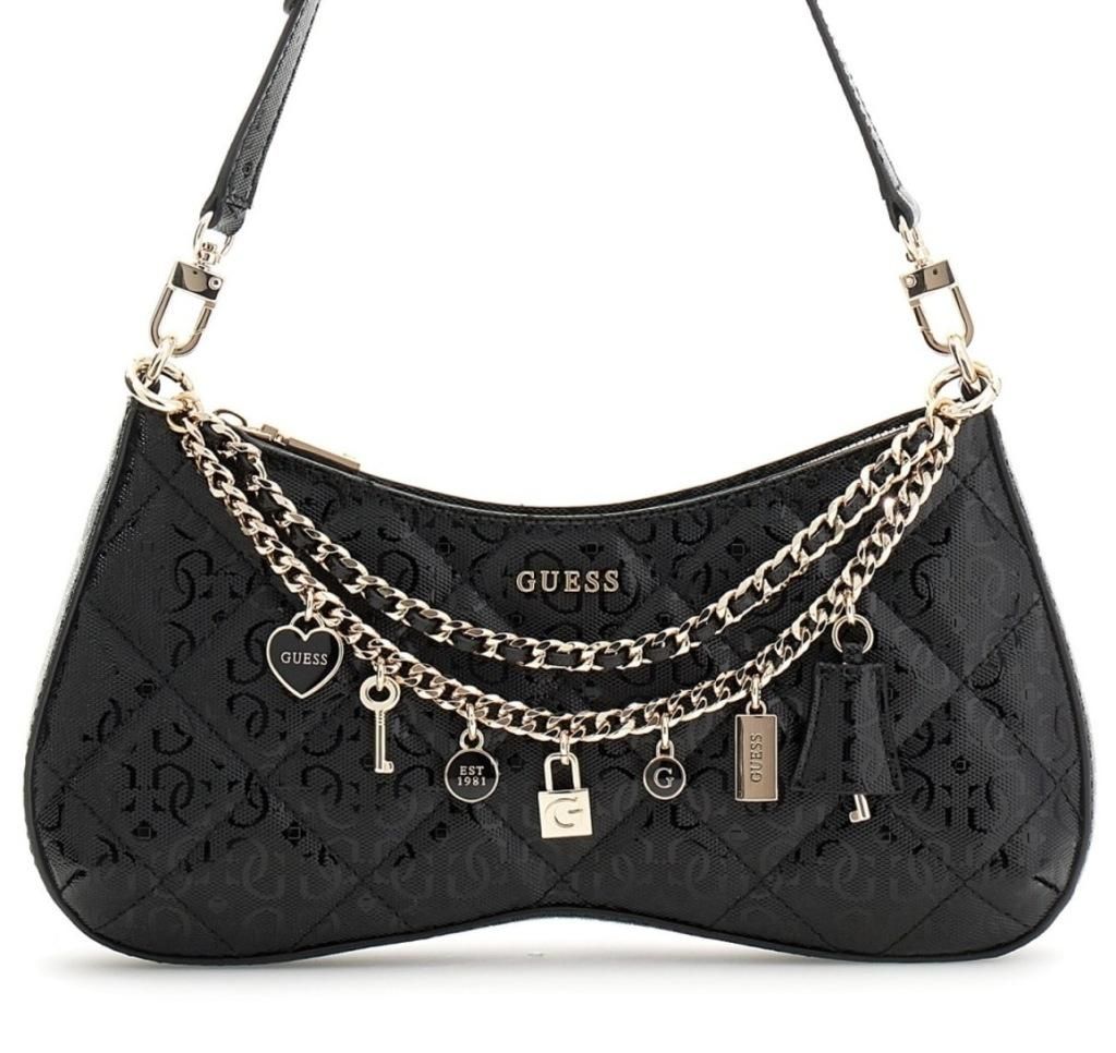 GUESS LIBBY SHOULDER BAG Schwarz Produktbild 