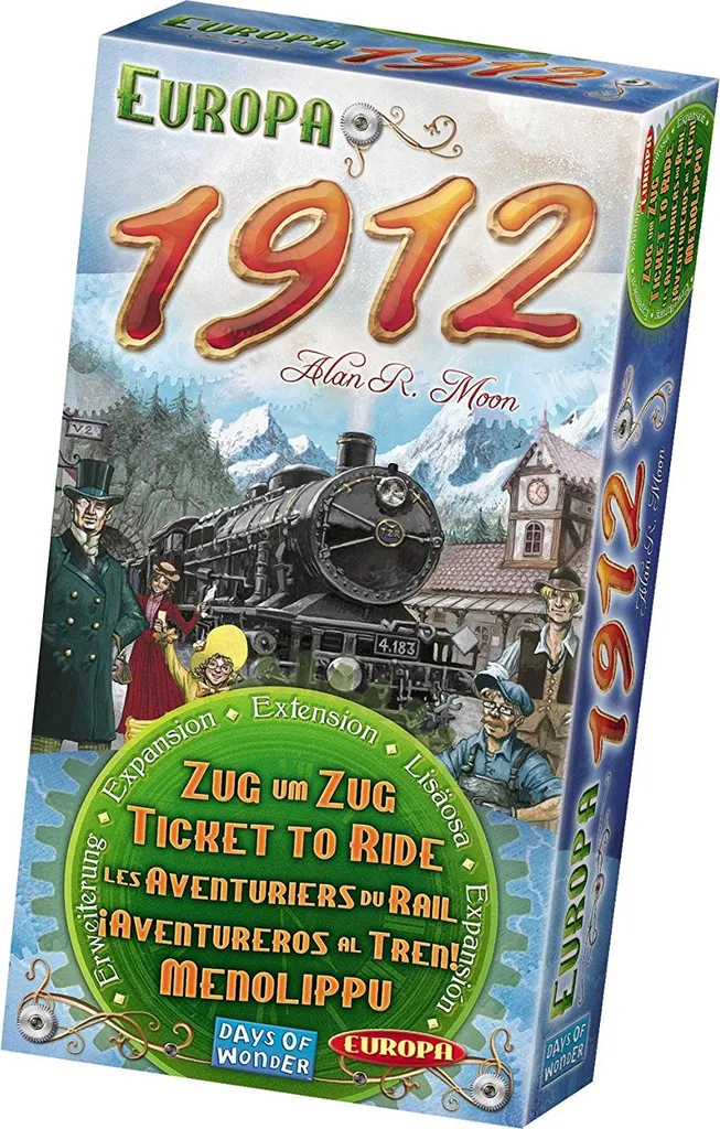 Extension Les Aventuriers du Rail Europe 1912 Cartes et Entrepôts Bois
