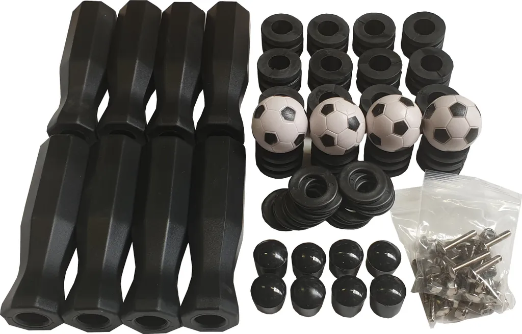 Pièces pour réparer un baby-foot : lot accessoires barres 16 mm