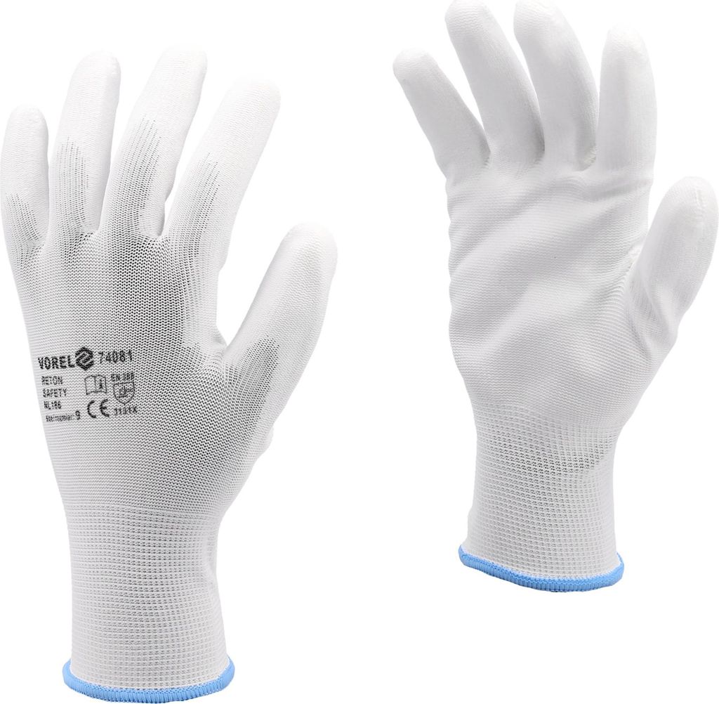 Arbeitshandschuhe, Nylon/Polyester, PolyurethanGr. 9/L