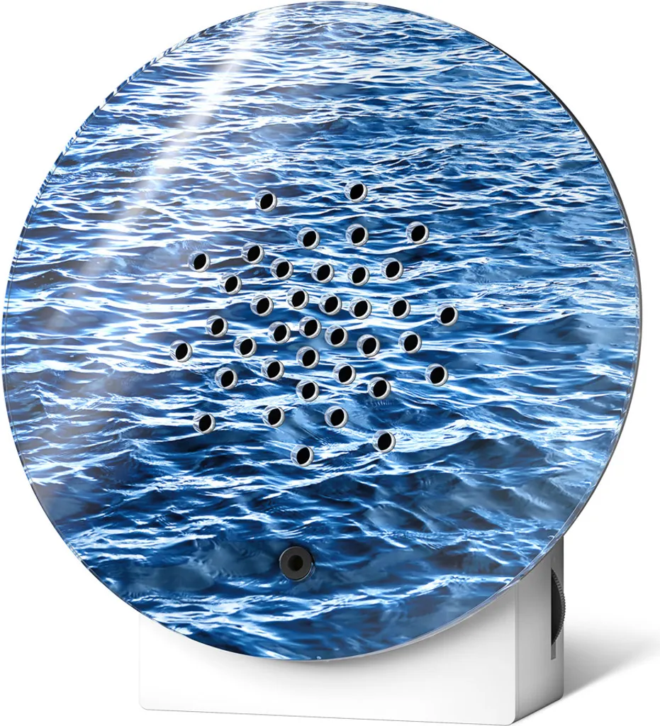 Relaxound Oceanbox Boîte sonore blanche avec sons de vagues marins
