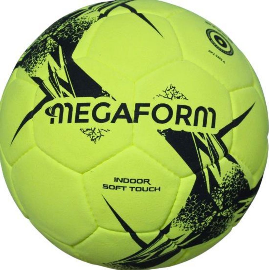 Megaform Hallenfußball Futsal Ball Gelb SoftTouch Filz Größe 5