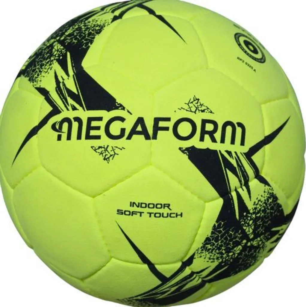 Ballon futsal Megaform SoftTouch jaune en feutre à rebond contrôlé T5