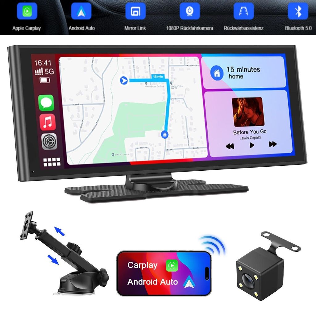 9,26" CarPlay Display für Apple CarPlay & Android Auto, Produktbild 
