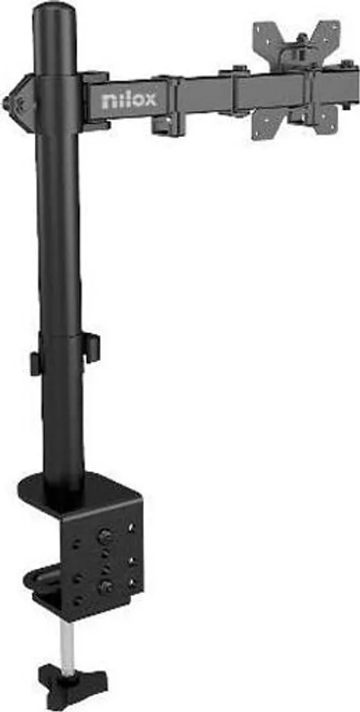 Support écran Nilox 32 robuste : socle ajustable en hauteur et noir - 5