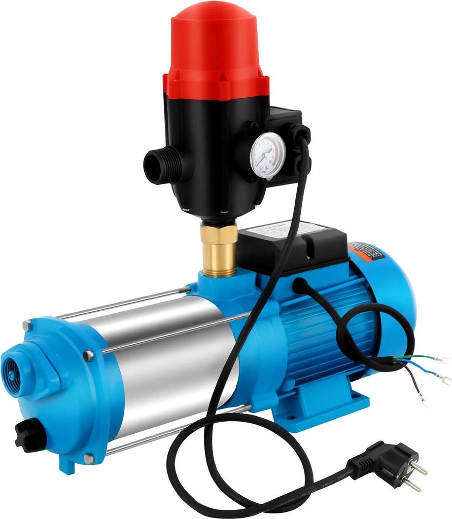 Selbstansaugende Kreiselpumpe - MC-6SA - Leistung 1300 W - Anschluss 2,54 cm - Förderhöhe 98 m - IP44 - EU-Stecker 220 V - Edelstahl