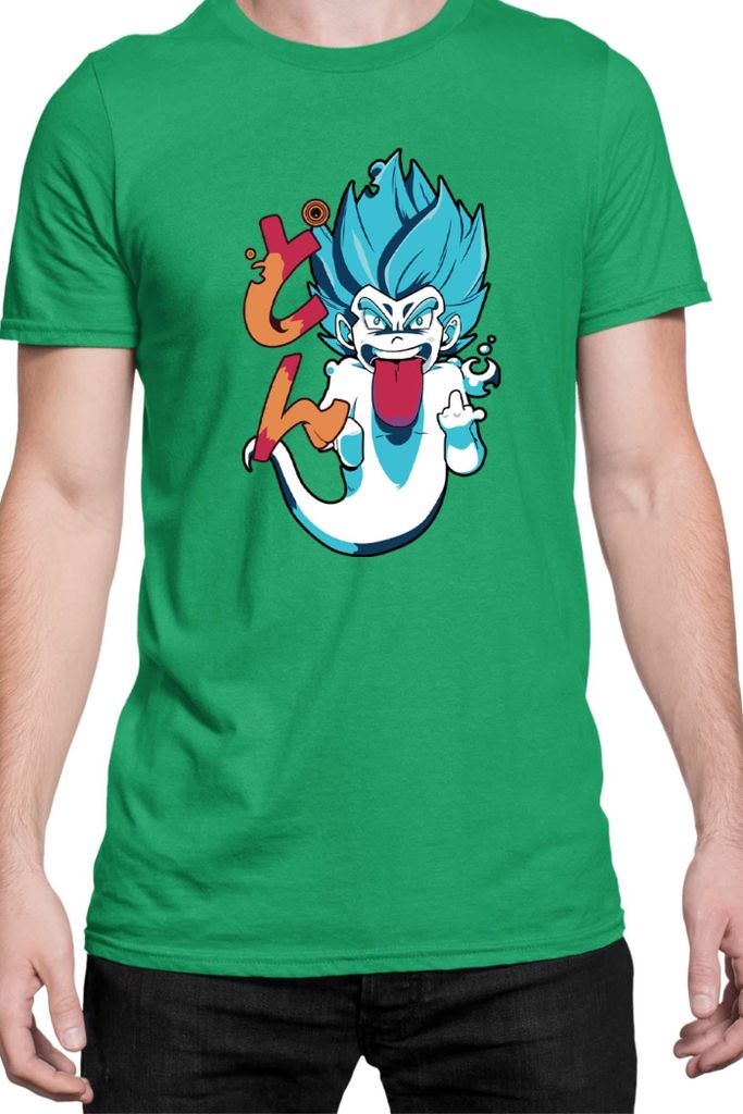 Herren T-Shirt Japan Manga Anime Comics Animation Dragon Anime Manga Ball Vegeta 10, Man XL / Grün