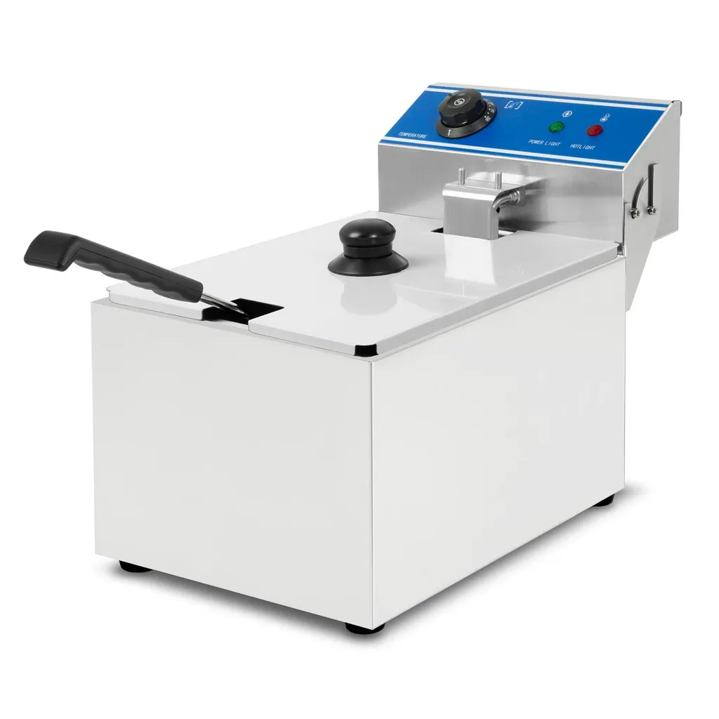 Friteuse Pro 8 Litres pour Restaurant - Cuisson Rapide et Vidange Facile