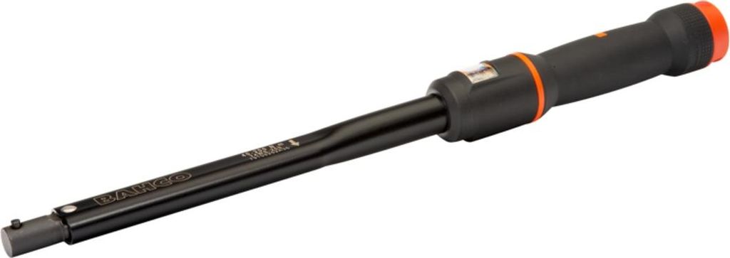 Bahco Mechanischer Klick-Drehmomentschlüssel 60 - 300 Nm, verstellbar, mit Fensterskala & runder Zapfenaufnahme