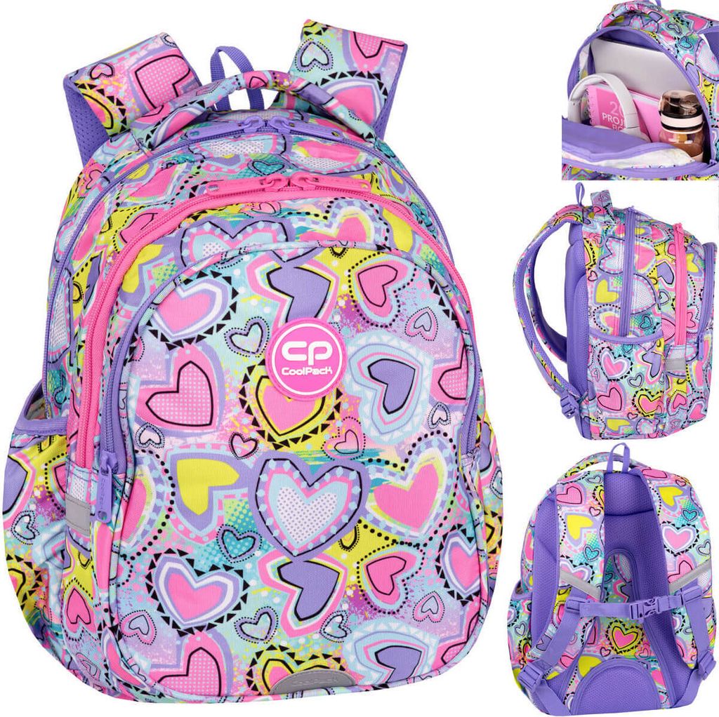 CoolPack Plecak młodzieżowy Jerry Pastel Heart, 1 sztuka