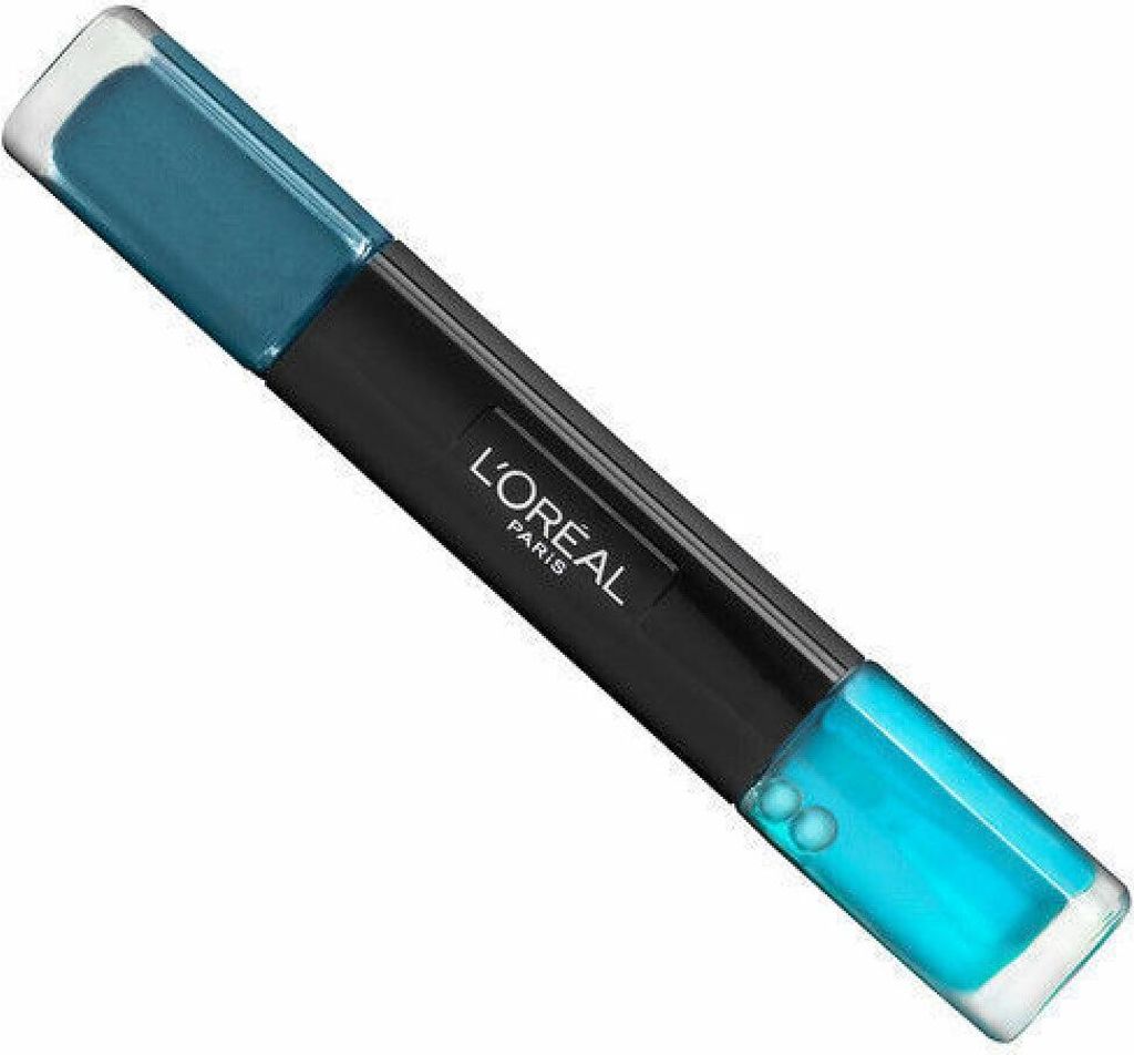 L'Oreal Paris, Infallible, Nail Polish 2-In-1, 007, Ocean Infinit, 2 x, 5 ml