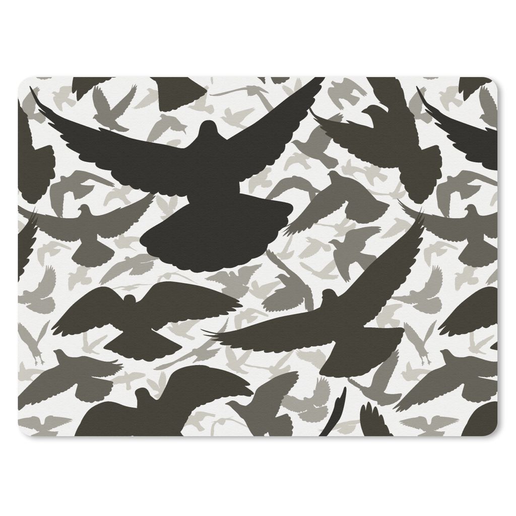 MuchoWow Mauspad Mousepad Taube - Fliegen - Vögel 23x19 cm - Mousepads - Maus Mat - Pad - Mausunterlage - Schreibtischunterlage - Mauspad