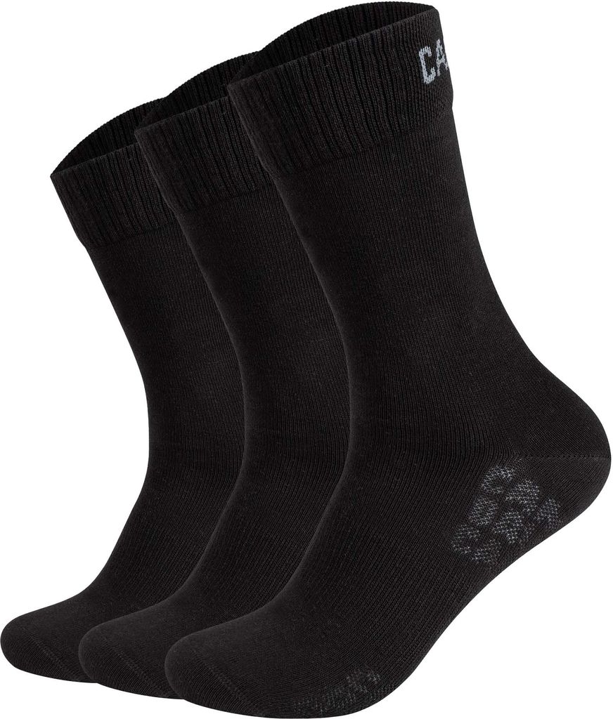 CAMP DAVID Herren Socken, 3er Pack - Action-Mesh Socks 3P, Logo, Baumwoll-Mix Schwarz 39-42