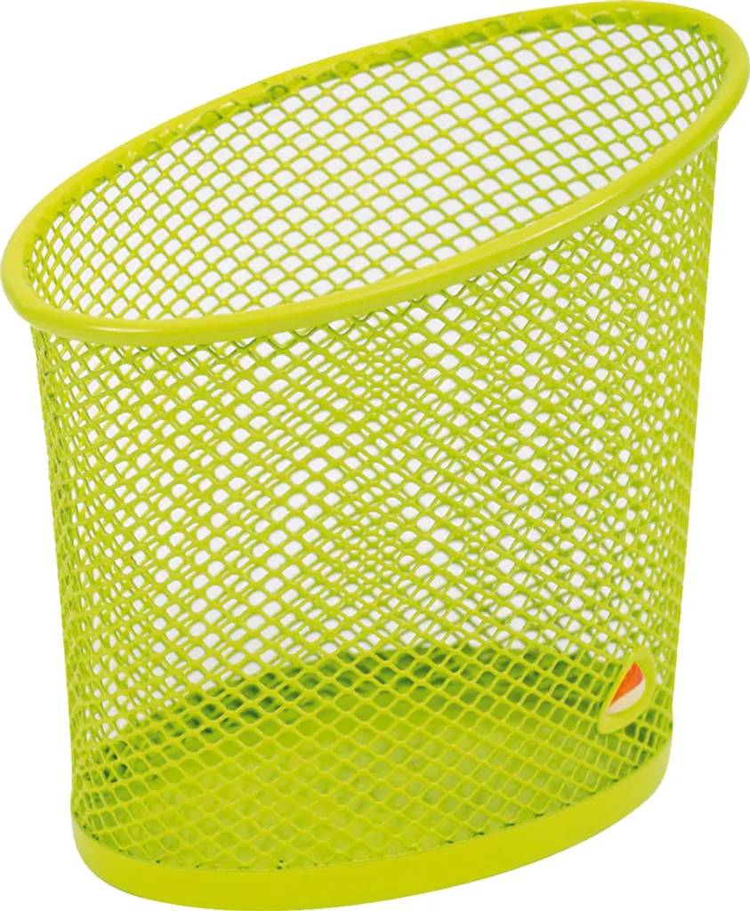 Fini le bureau encombré avec le pot à crayons ALBA MESHCUP en métal vert