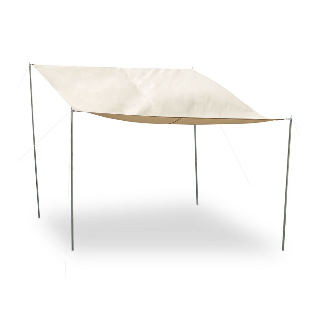 relaxdays Sonnensegel rechteckig mit Gestell