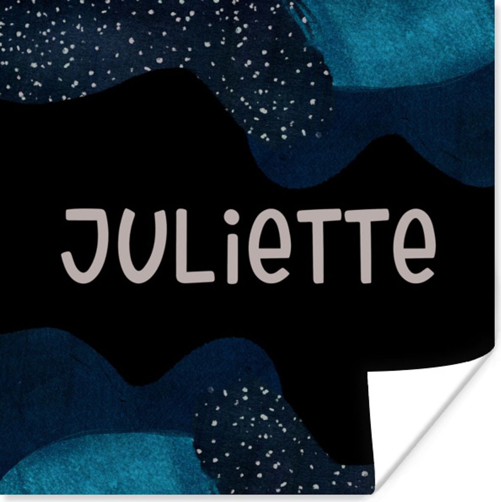MuchoWow Poster Juliette - Pastell - Mädchen 100x100 cm - Babyzimmer