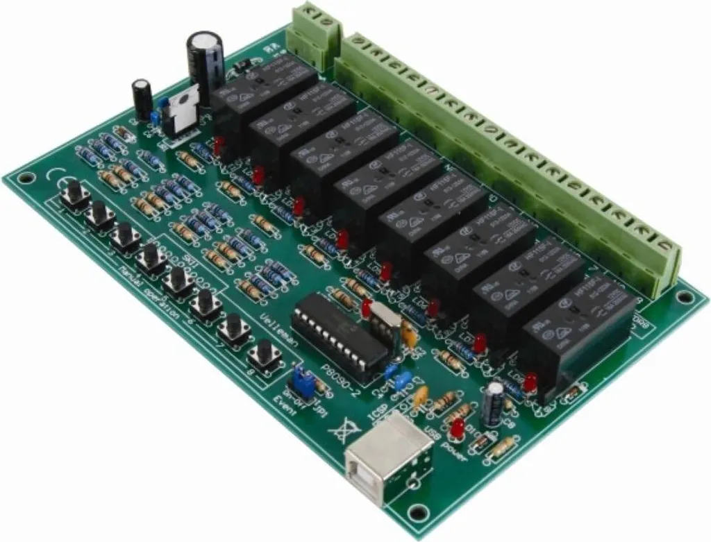 Module de Commande USB avec 8 Relais 250V 10A pour Automatisation par PC