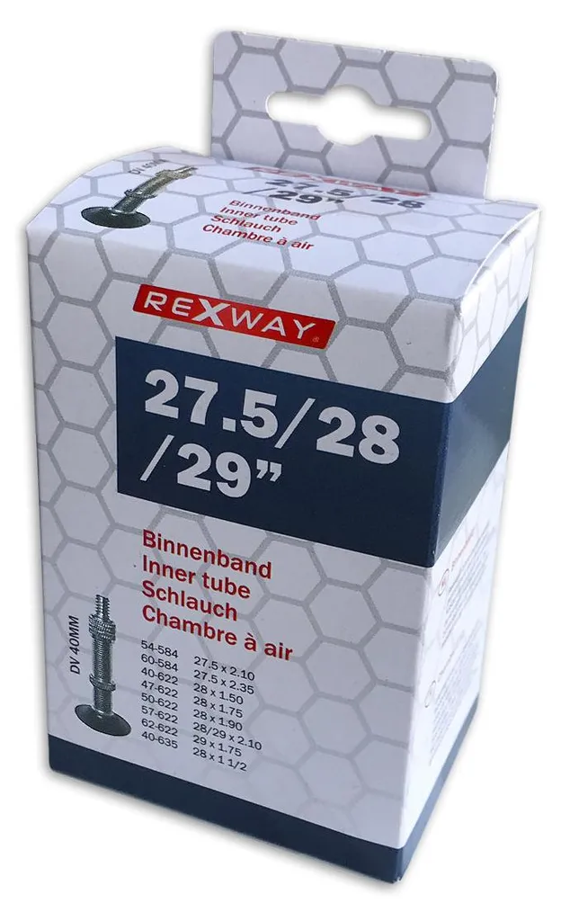 Chambre à Air Vélo Tout Terrain 27.5 à 29 Pouces Valve DV CST Voyage