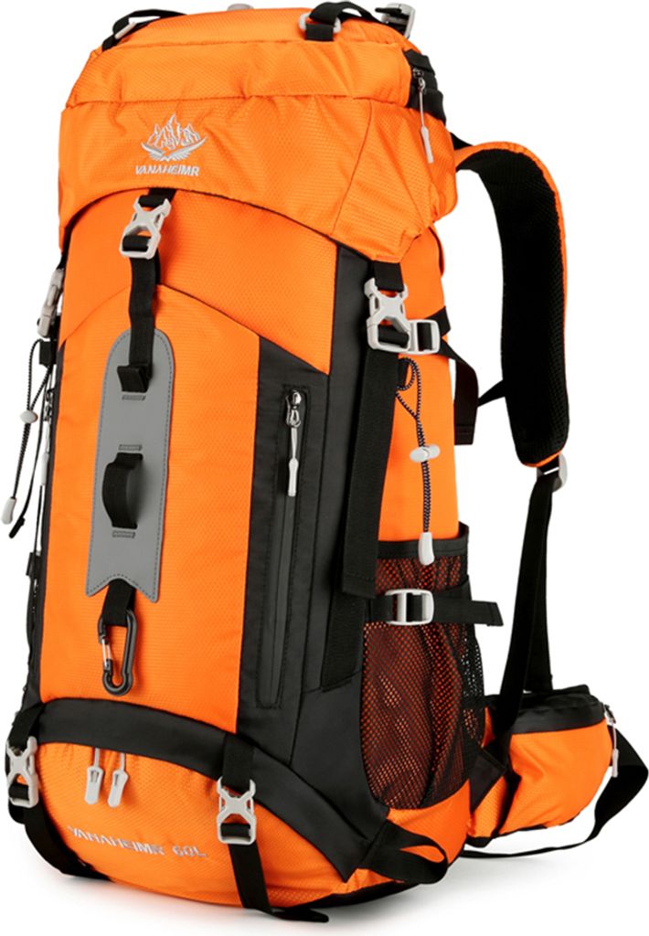 Wasserdichter Rucksack-Bergsteigerrucksack, 60 l, Wanderrucksack, grosses Fassungsvermoegen, Camping-Rucksack