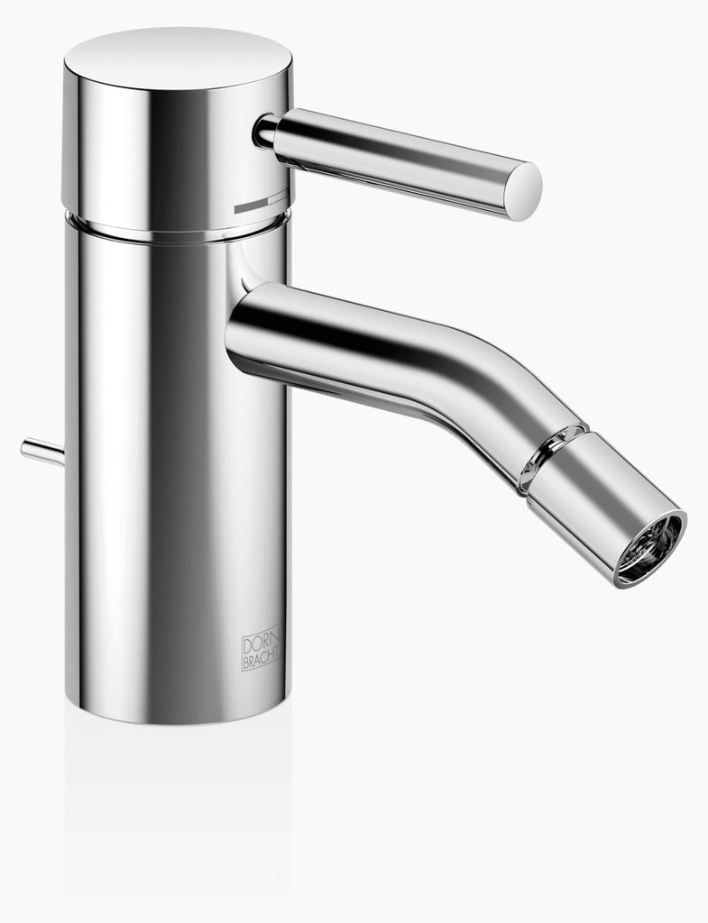 Dornbracht META Bidet-Einhandbatterie mit Ablaufgarnitur, Ausladung 125mm, 33600660-00