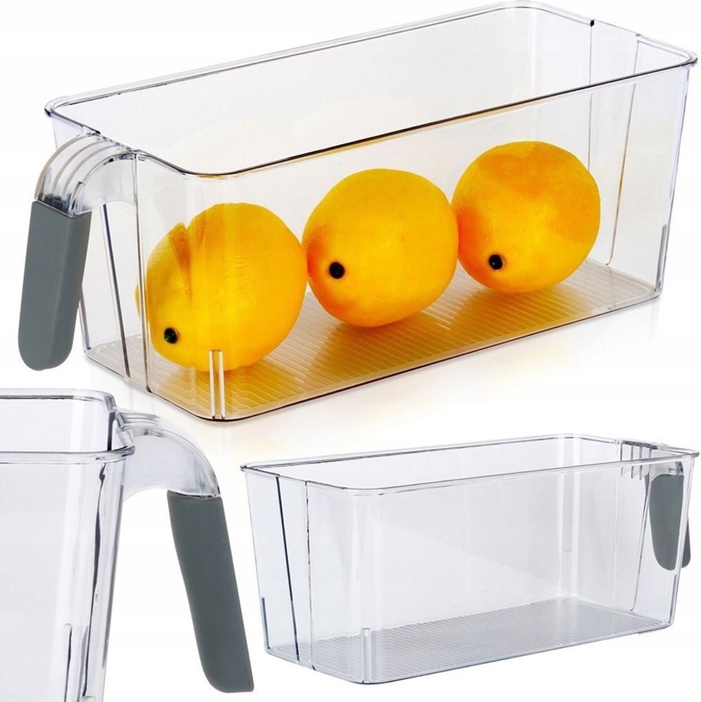 Kühlschrank-Organizer-Behälter mit Griff 30x13x11,5cm Produktbild 