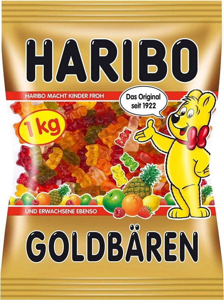 Haribo Zlatí medvedíci 1kg tbl. Obrázok produktu 