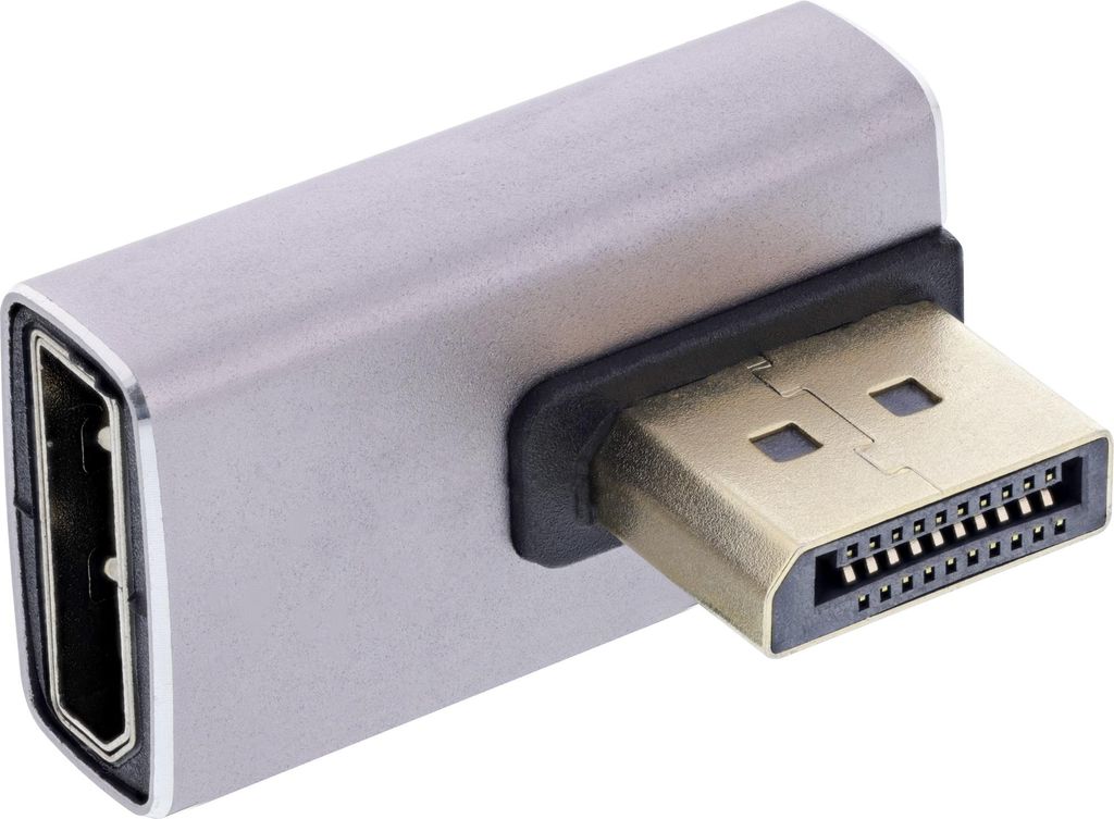 InLine 17291I, DisplayPort, DisplayPort, Grau, Schwarz