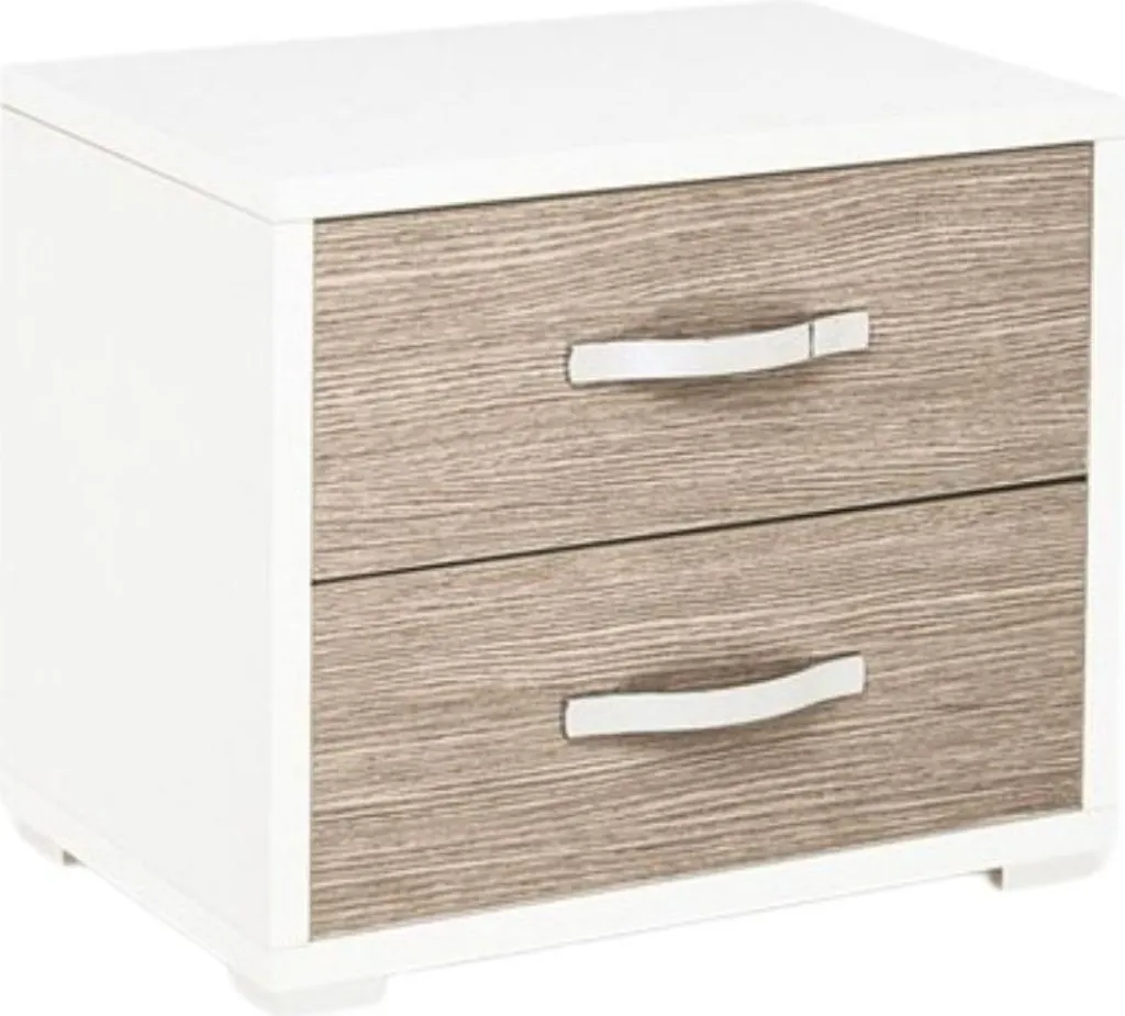 Offerta Comodino Olmo MONTATO 2 Cassetti 52x36x43H - Prezzo Outlet