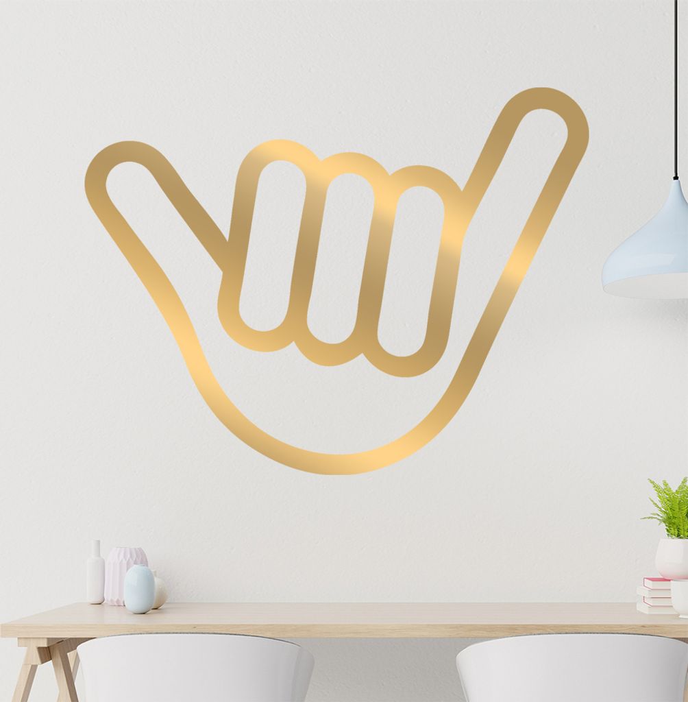 Hang Loose Wandtattoo in 6 Größen - Wandaufkleber Wall Sticker - Dekoration, Küche, Wohnzimmer, Schlafzimmer, Badezimmer