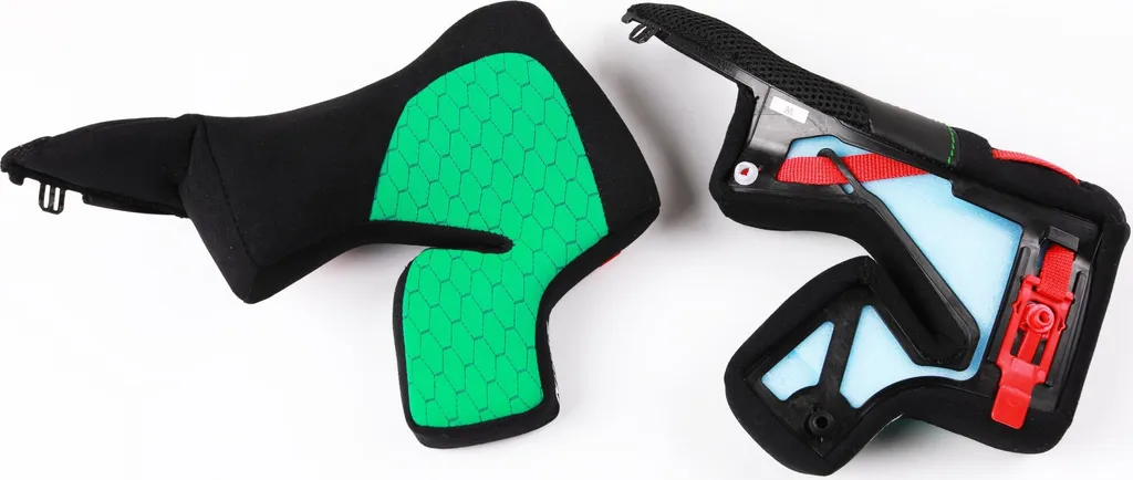 Coussinets de Joues Nolan X-804 RS Ultra Carbon Vert Course Taille S