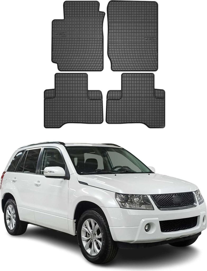 Tappetini Anteriori In Gomma Per Suzuki Ignis (2000-2008) - 2 Pezzi