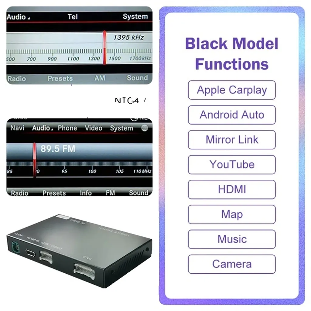 Module CarPlay sans fil et Android Auto pour Mercedes NTG 4.5 et 4.7