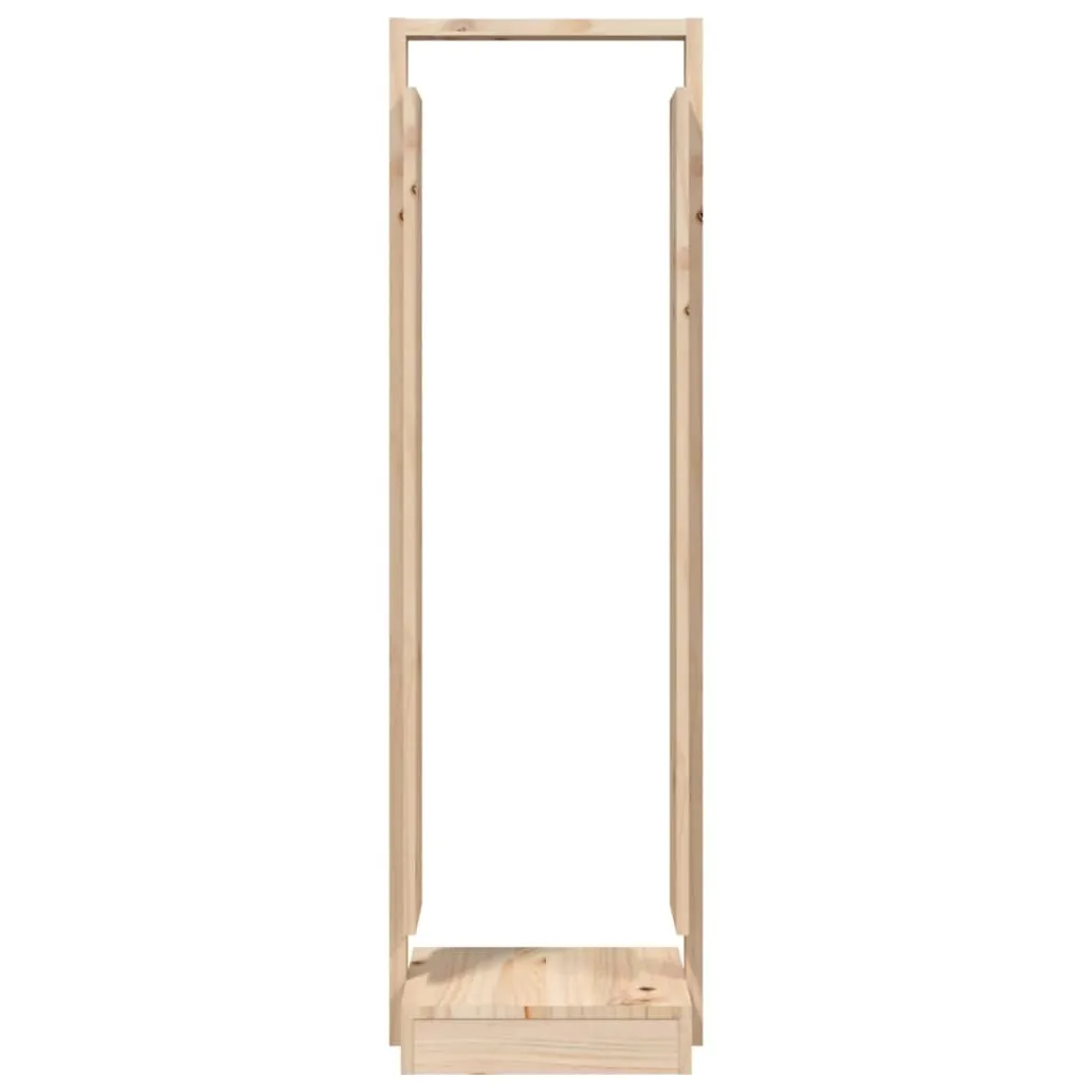 Range-bûches cloris en pin massif 33,5x30 cm structure robuste et stable - 5