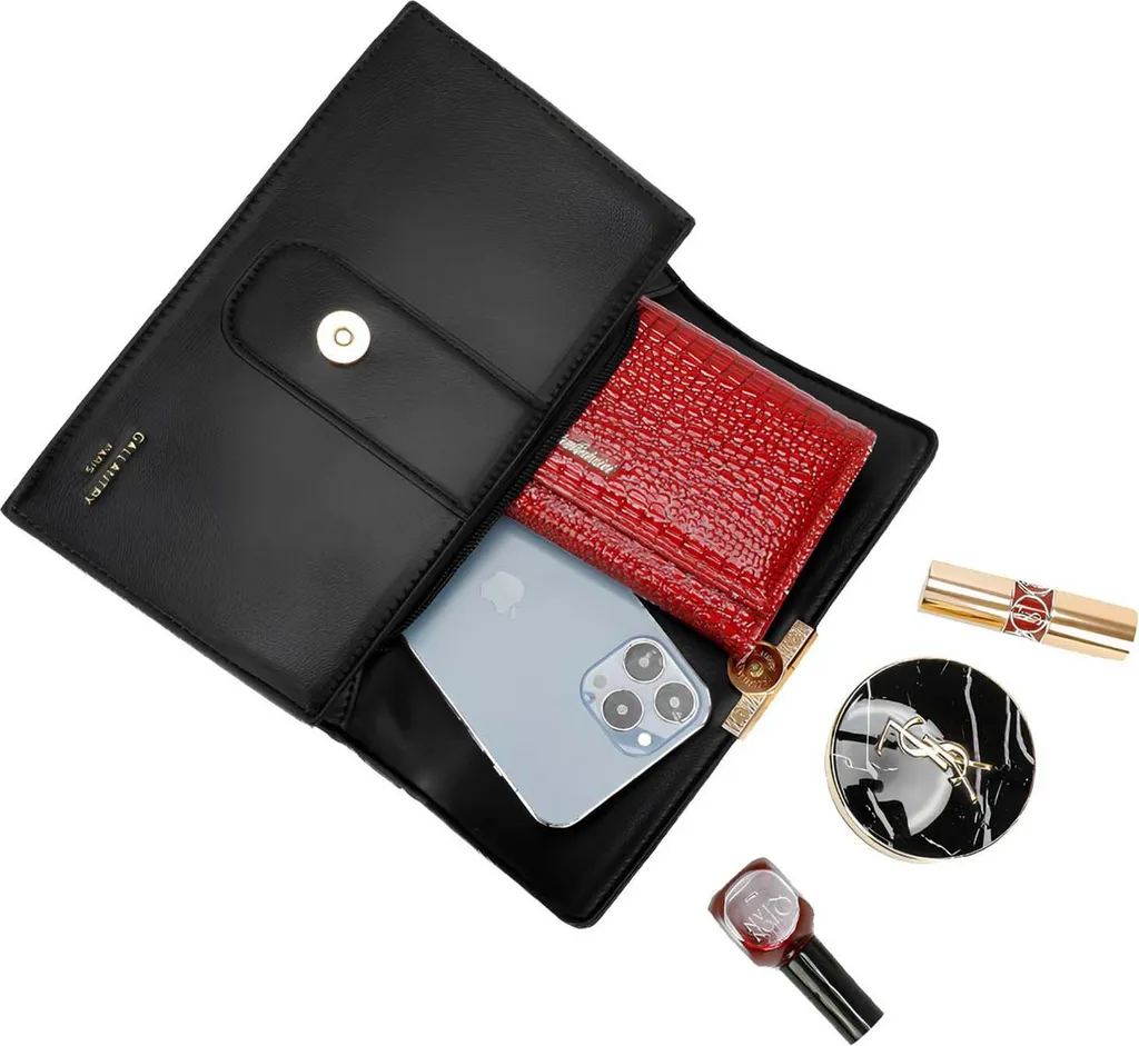 Borsa Gallantry Nera con Bottone: Capiente e Versatile per Ogni Giorno - 4