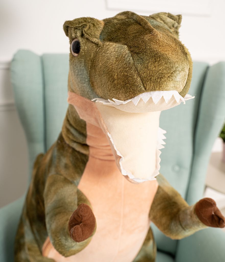 Wagner Plüschtier Dinosaurier T-Rex – Ca. 50 Cm Groß, Grün, Kuschelweich, Detailverliebtes Design
