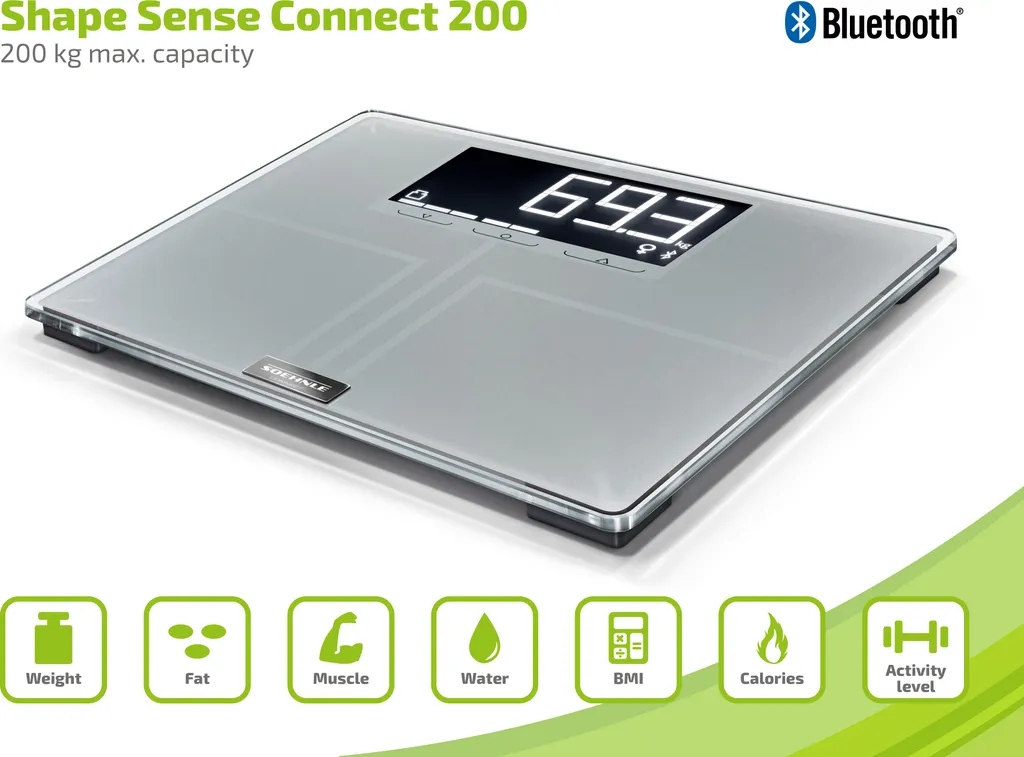 Dites adieu au poids imprécis avec Soehnle Shape Sense Connect 200 Argent