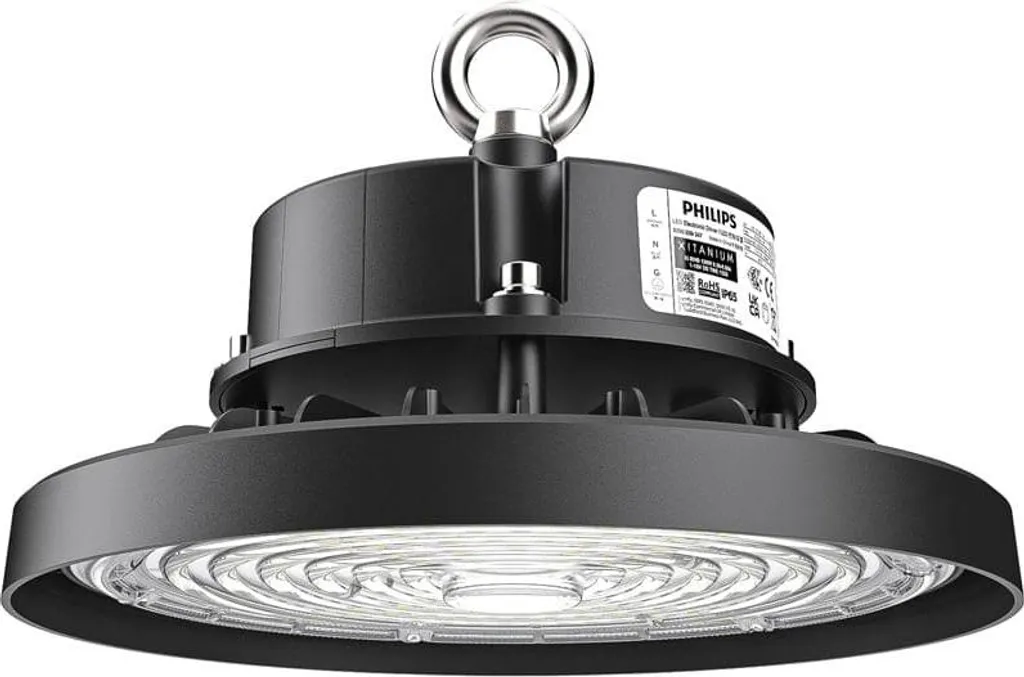 Projecteur Industriel LED Nova 100W 6500K - Driver Philips - IP65 Noir